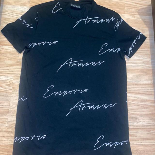 Armani Men's T-shirt - Navy/Black - M on Productcaster.