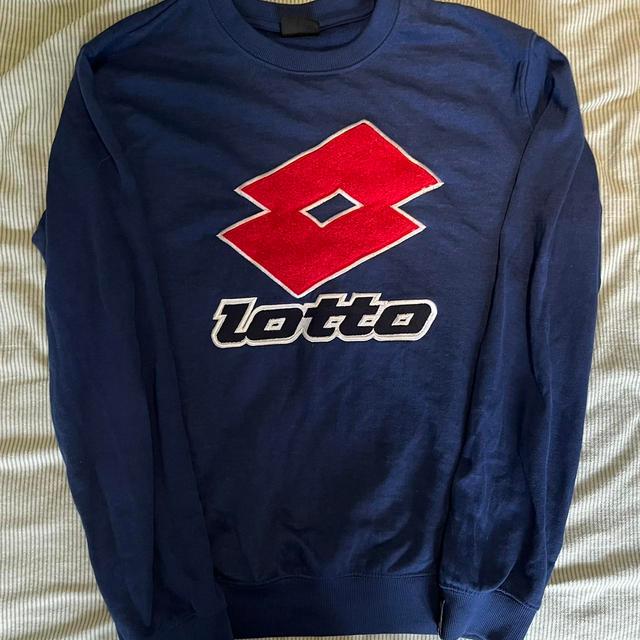 Lotto Men's Sweatshirt - Navy - S on Productcaster.