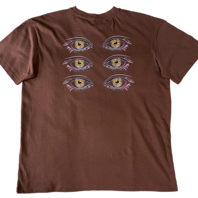 Custom Men's T-shirt - Brown - XS on Productcaster.