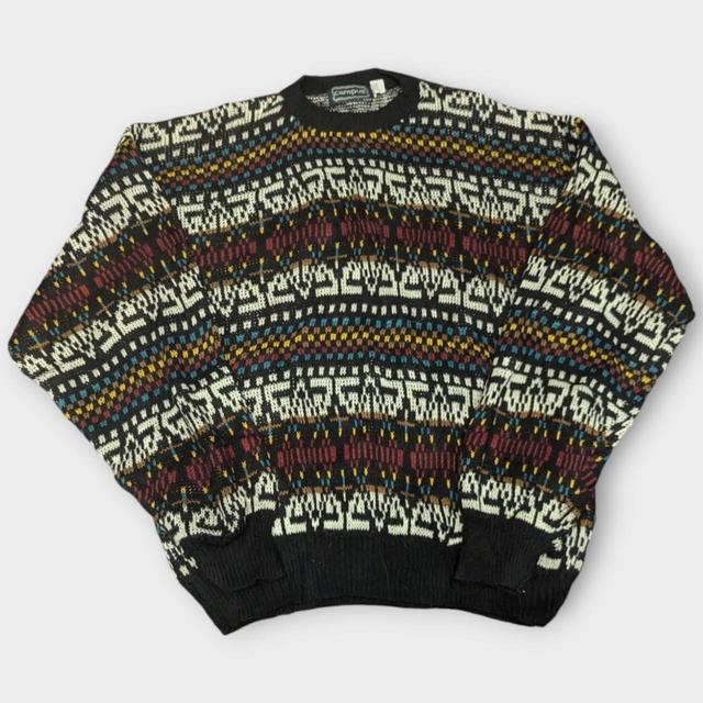 Campus Men's Jumper - Black/Multi - XL on Productcaster.