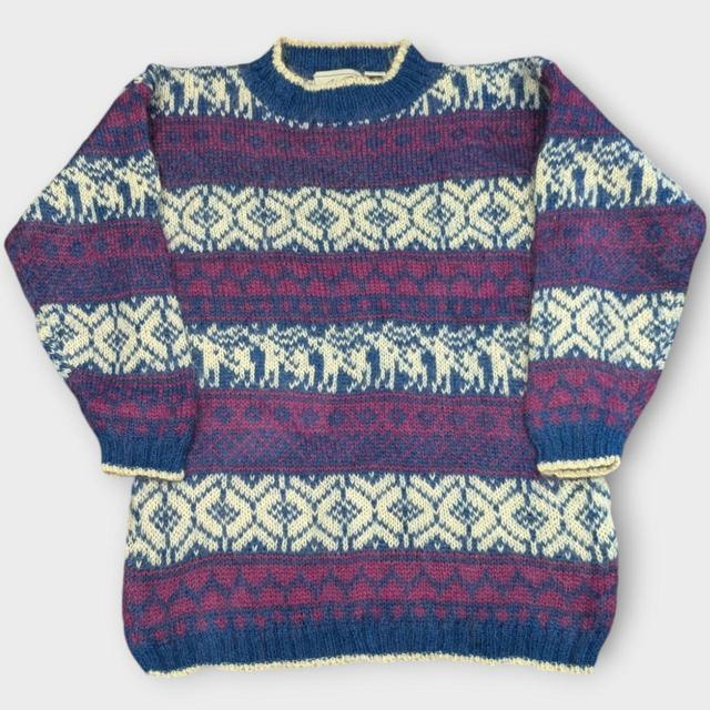 Vintage Men's Jumper - Multi - M on Productcaster.