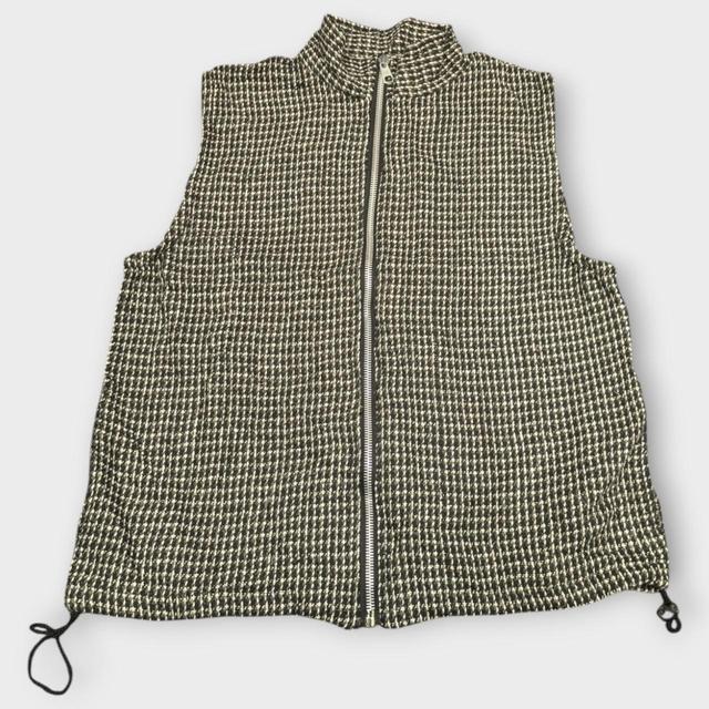 Vintage Men's Gilet - Black/White - XL on Productcaster.