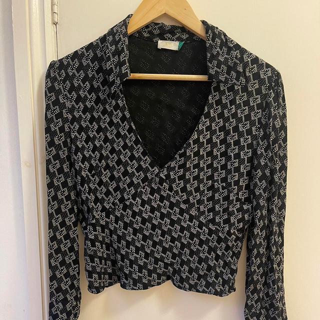 Rixo Women's Blouse - Black/White - S on Productcaster.