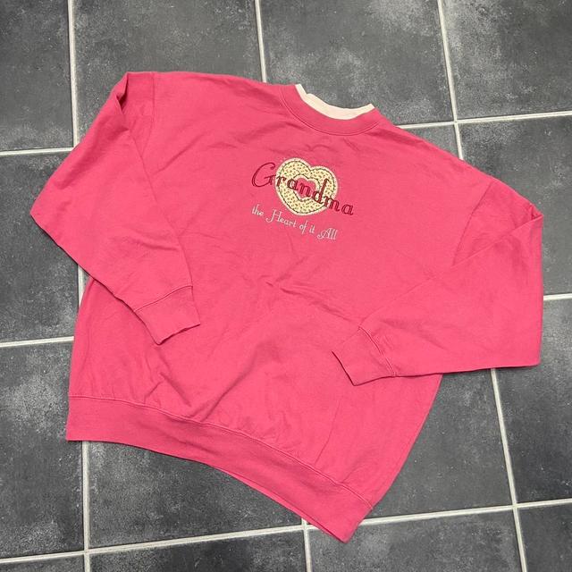 Vintage Women's Sweatshirt - Pink - XL on Productcaster.