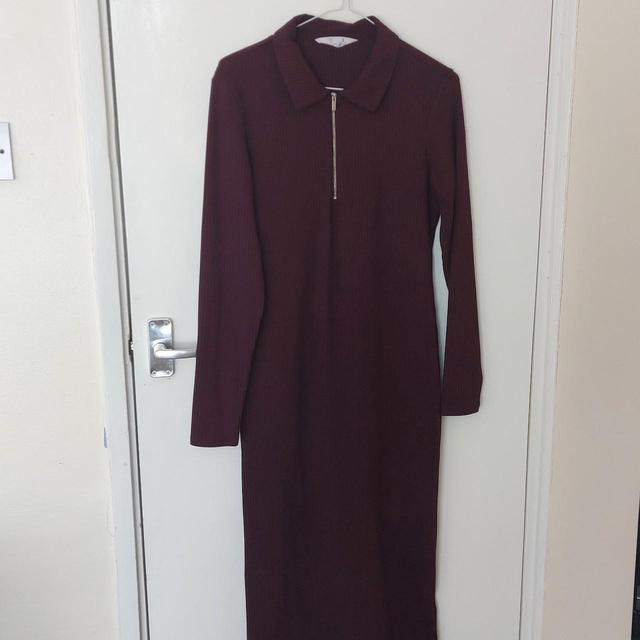 Primark Women's Midi Dress - Burgundy - S on Productcaster.