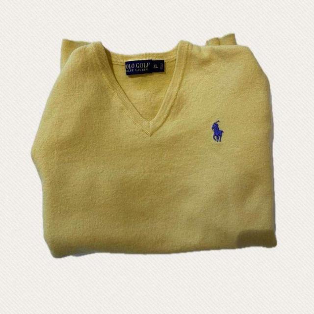 Polo Ralph Lauren Men's Sweatshirt - Yellow - L on Productcaster.