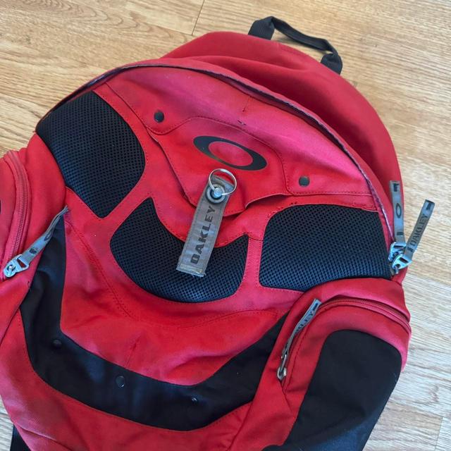 Oakley Men's Backpacks - Red on Productcaster.