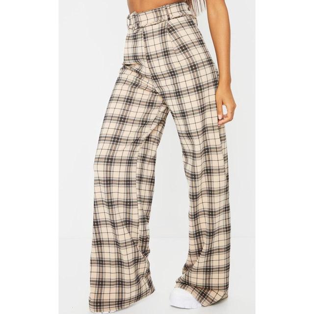 PrettyLittleThing Women's High waisted Trousers - Multi - UK 4 on Productcaster.