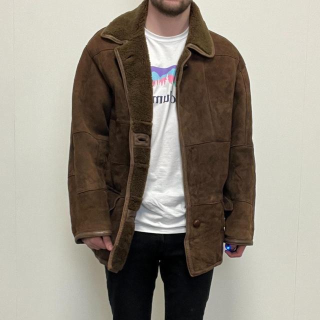 Vintage Men's Casual Jacket - Brown - L on Productcaster.