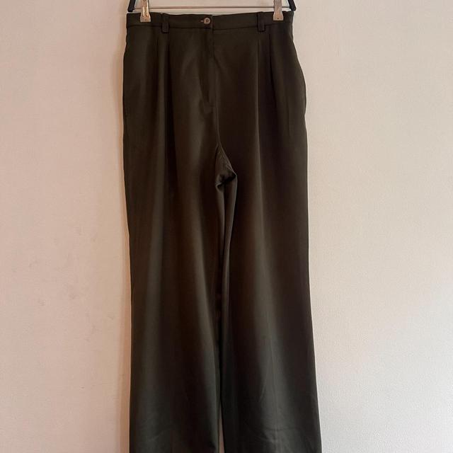 Women's Trousers - Khaki - UK 10 on Productcaster.