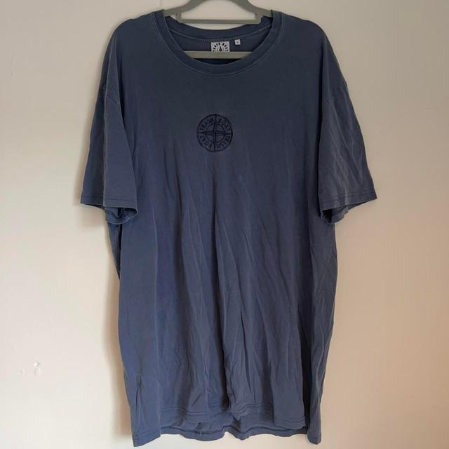 Preloved Men's T-shirt - Navy/Blue - XL on Productcaster.