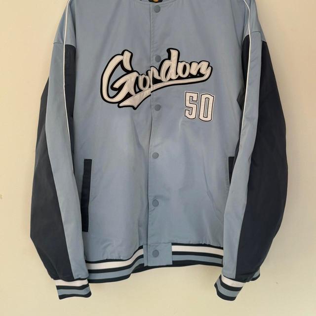 Vintage Men's Varsity Jacket - Blue - XL on Productcaster.