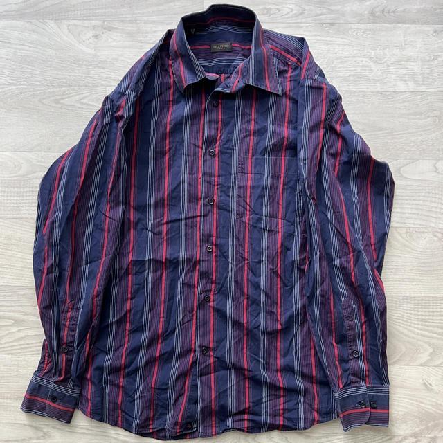 Valentino Men's Shirt - Red/Navy - M on Productcaster.