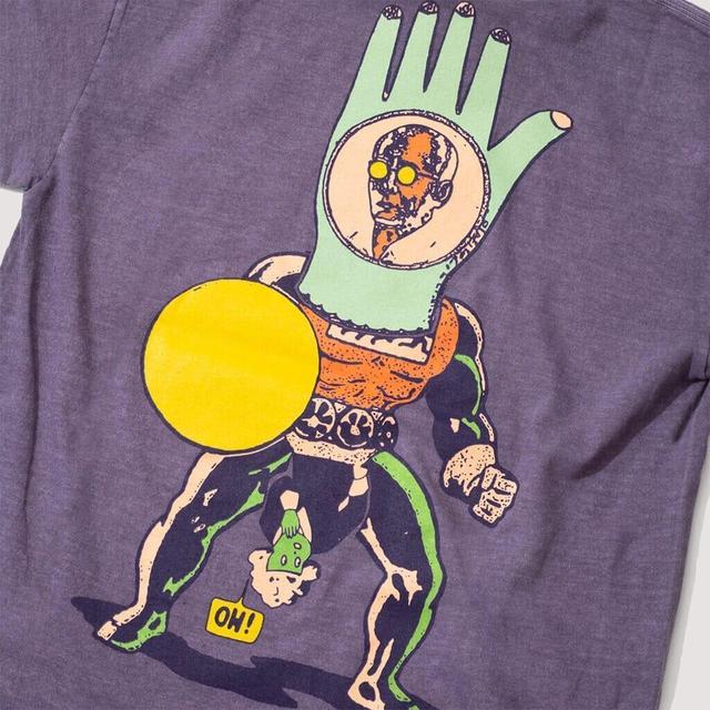 Brain Dead Men's T-shirt - Purple/Cream - S on Productcaster.