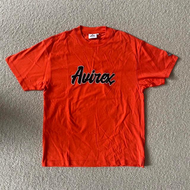 Avirex Men's T-shirt - Orange/Black - M on Productcaster.