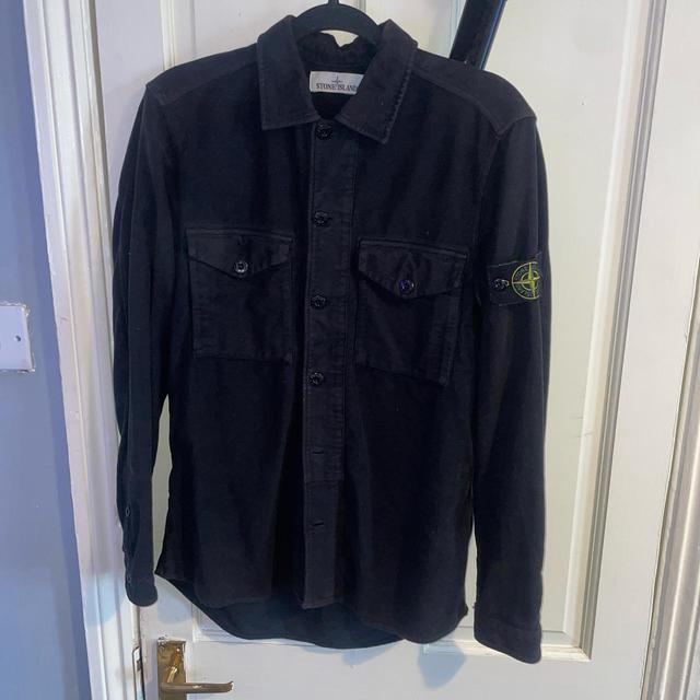 Stone Island Men's Shirt - Black - S on Productcaster.