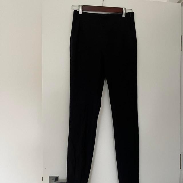 Massimo Dutti Women's High waisted Trousers - Navy - UK 6 on Productcaster.