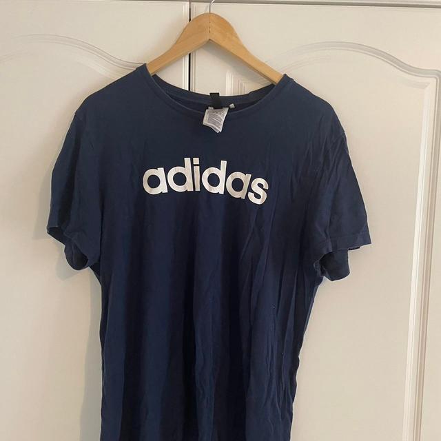 Adidas Men's T-shirt - Navy - M on Productcaster.