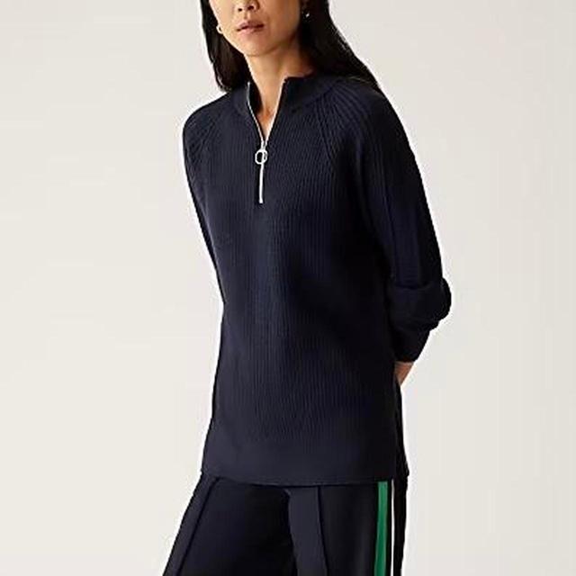 Marks & Spencer Women's Jumper - Navy/Black - S on Productcaster.