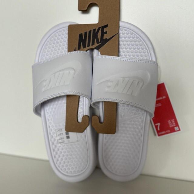 Nike Women's Slides - White - UK 4.5 on Productcaster.