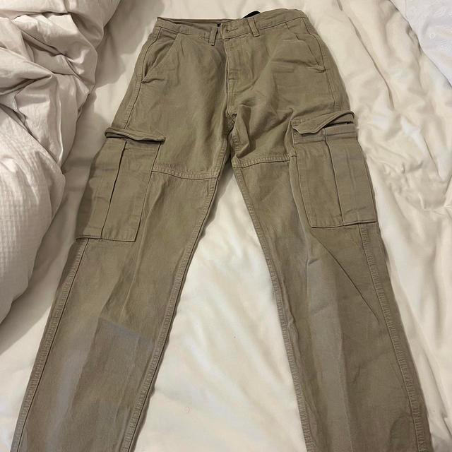 Zara Men's Cargo Trousers - Tan/Cream - M on Productcaster.