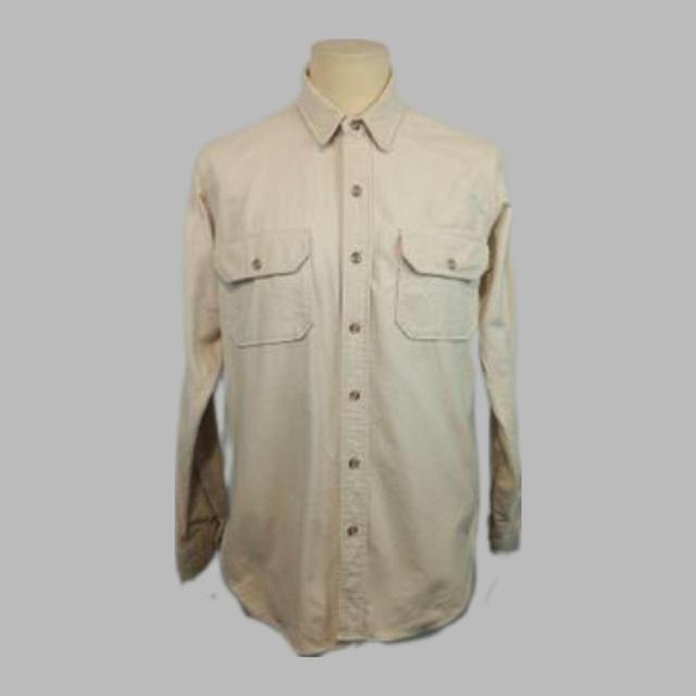 Woolrich Men's Shirt - Cream - M on Productcaster.