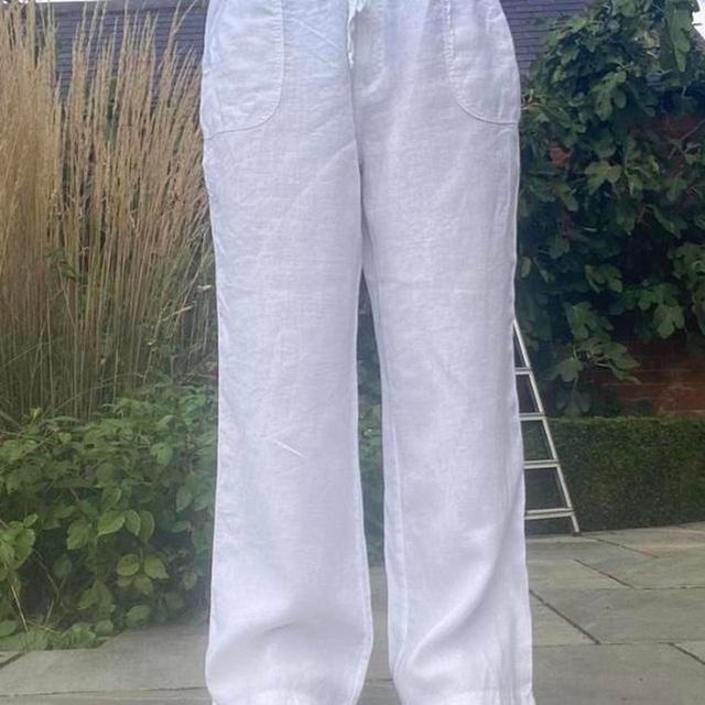 Vintage Women's Trousers - White - UK 16 on Productcaster.