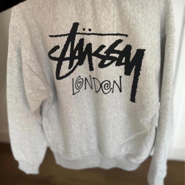 Stüssy Men's Jumper - Grey/White - M on Productcaster.