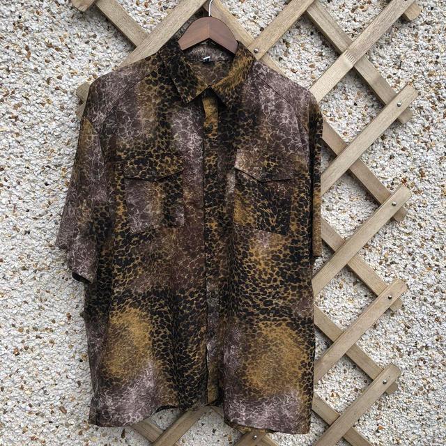 Men's Shirt - Brown/Multi - S on Productcaster.