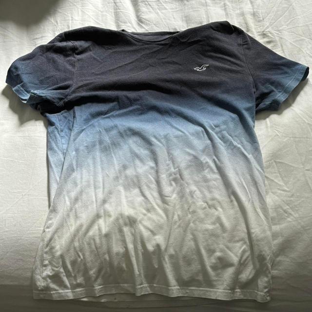 Hollister Co. Men's T-shirt - Blue/White - M on Productcaster.