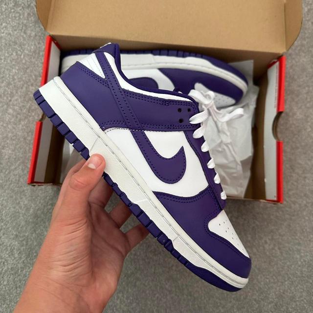 Nike Men's Trainers - Purple/White - UK 10 on Productcaster.