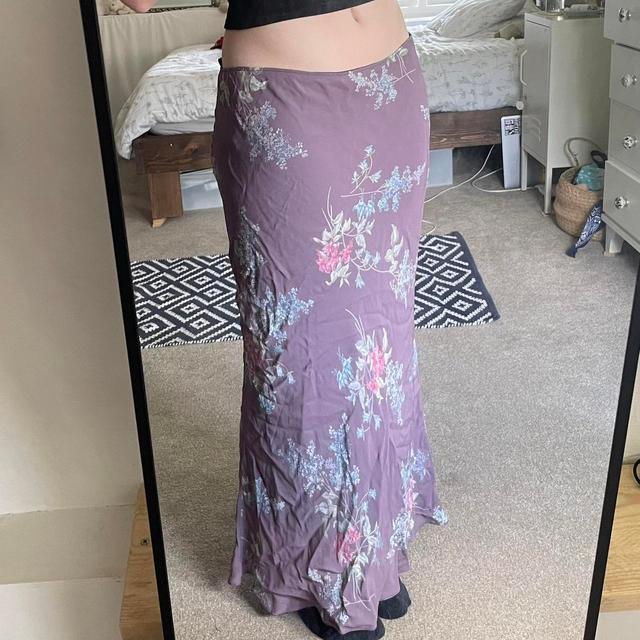 Unique Vintage Women's Skirt - Purple/Multi - UK 12 on Productcaster.