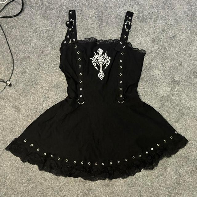 Dolls Kill Women's Dress - Black/White - L on Productcaster.