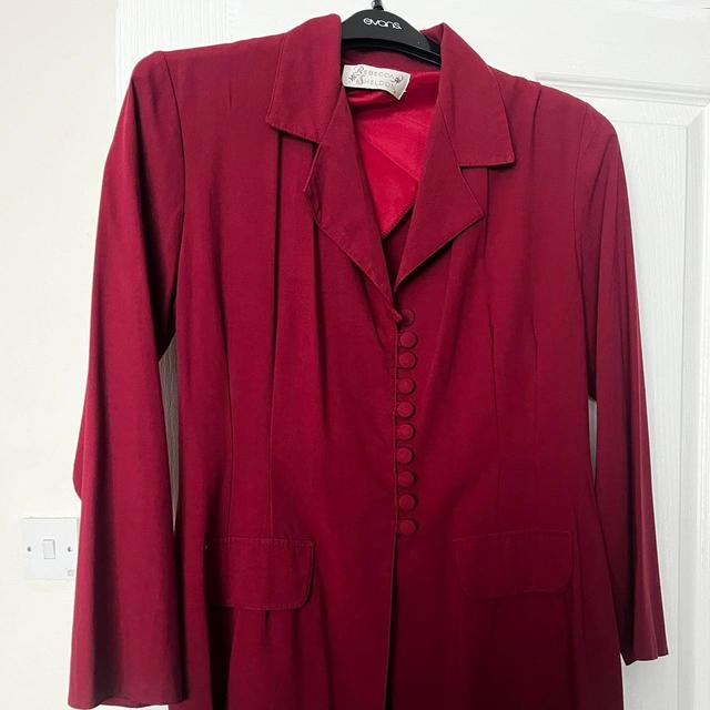 Women's Blazer Dress - Burgundy - 14 on Productcaster.