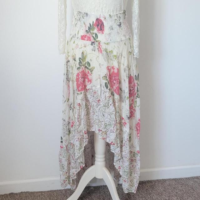 River Island Women's Maxi Skirt - Cream/Multi - UK 10 on Productcaster.