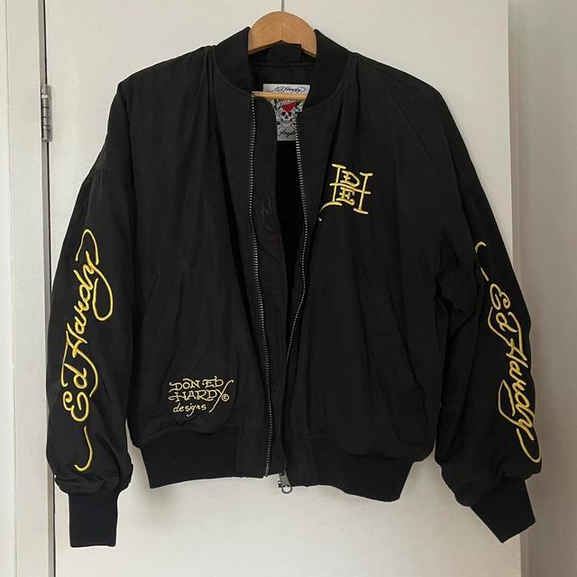 Ed Hardy Women's Bomber Jacket - Black - S on Productcaster.