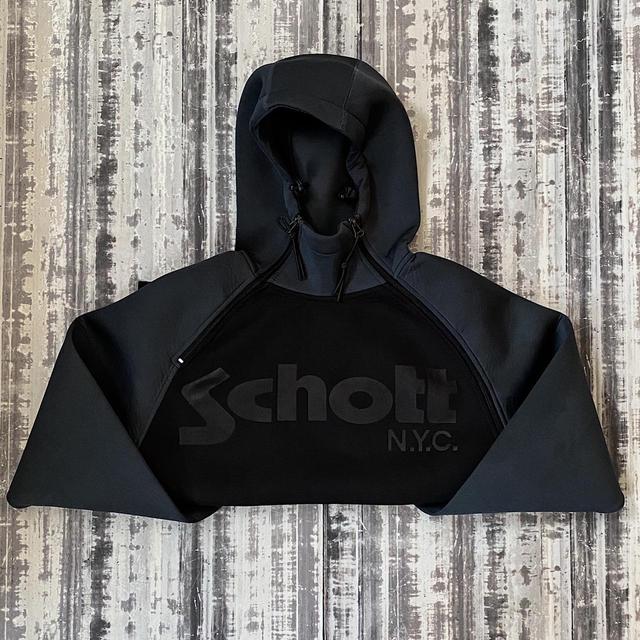 Schott Men's Hoodie - Black - L on Productcaster.