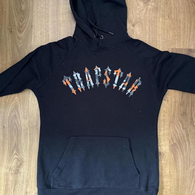 Trapstar Men's Hoodie - Black/Orange - M on Productcaster.