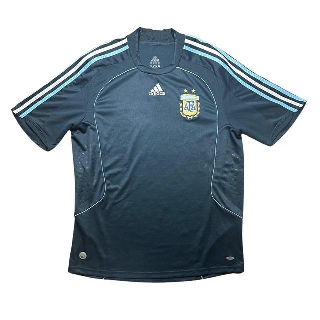 Adidas Men's T-shirt - Blue/Navy - XL on Productcaster.