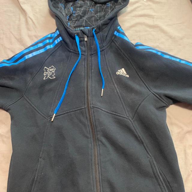 Adidas Women's Hoodie - Black/Navy - S on Productcaster.