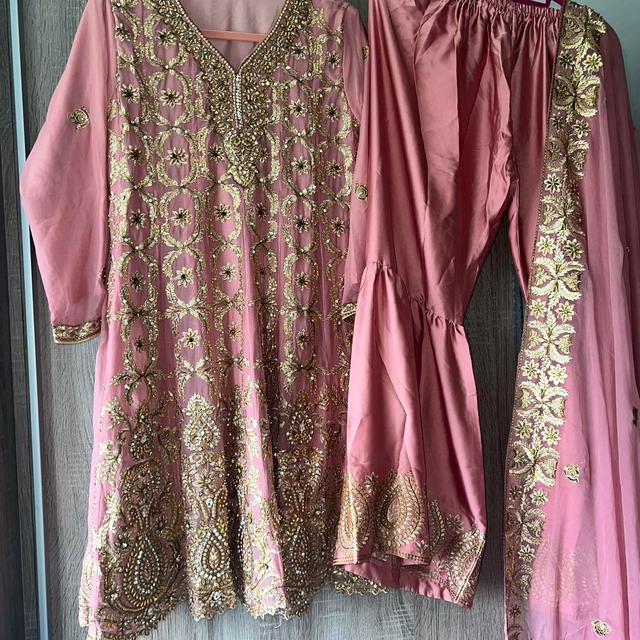 Women's Party Dress - Pink/Gold - 10 on Productcaster.