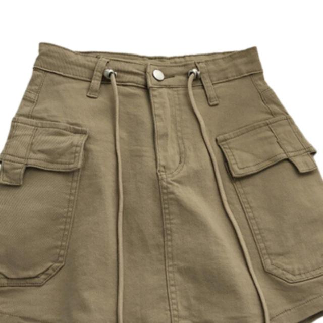 Women's Cotton Skirt - Khaki/Tan - XL on Productcaster.