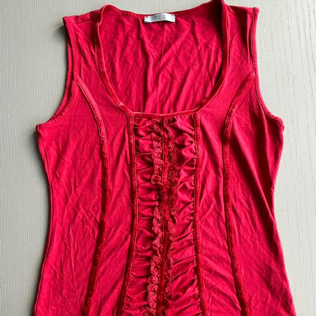 Marks & Spencer Women's Vest - Red - 12 on Productcaster.