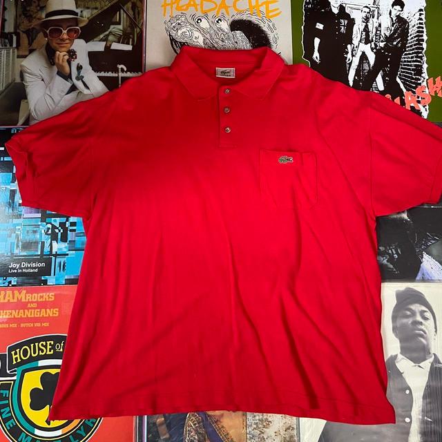 Lacoste Men's Polo shirt - Red - L on Productcaster.