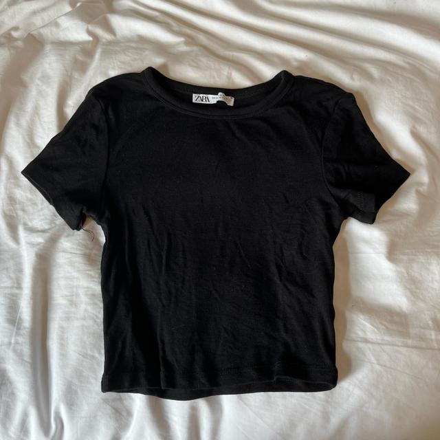 Zara Women's Crop top - Black - S on Productcaster.