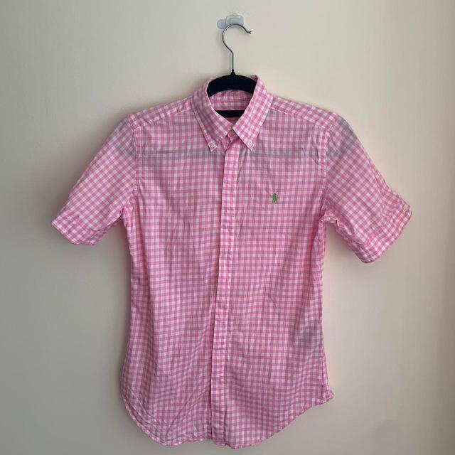 Ralph Lauren Women's Shirt - Pink/White - 8 on Productcaster.