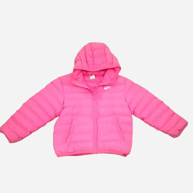 Nike Women's Puffer Jacket - Pink - UK 8 on Productcaster.