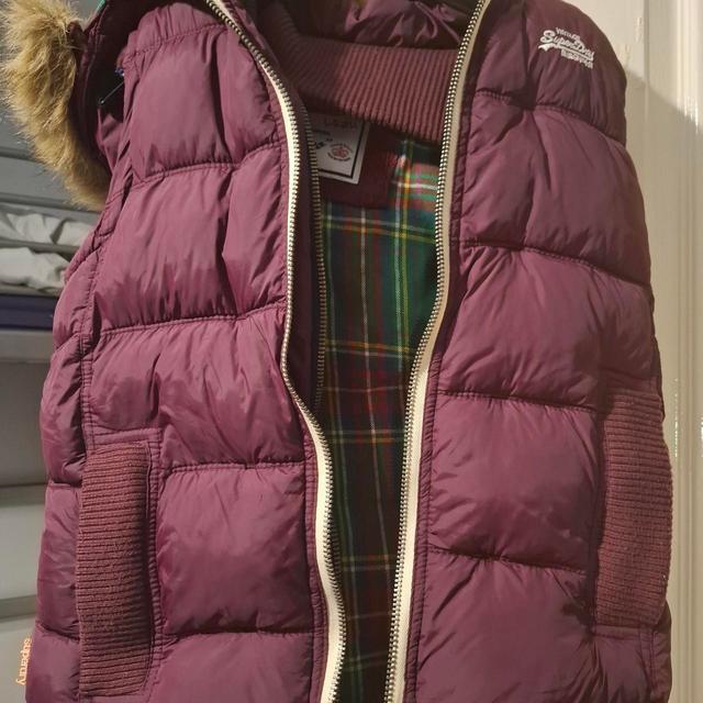 Superdry Women's Gilet - Brown/Purple - UK 8 on Productcaster.