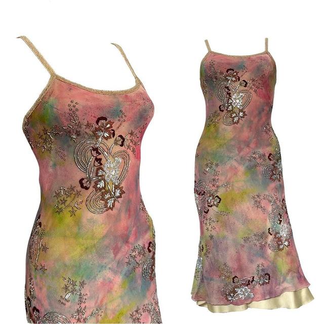 Vintage Women's Midi Dress - Multi - 8 on Productcaster.