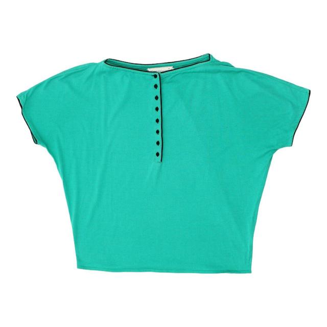 Versace Women's Shirt - Green - M on Productcaster.